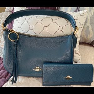 Authentic Coach Purse and Wallet Set
